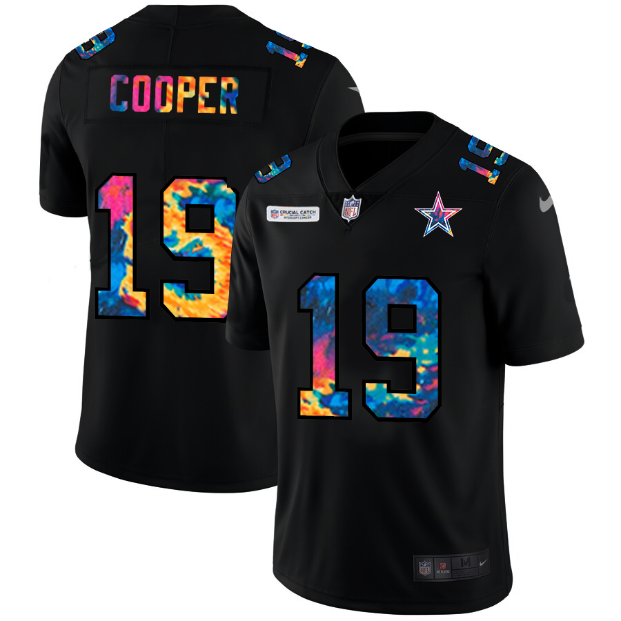 NFL Dallas Cowboys #19 Amari Cooper Men Nike MultiColor Black 2020  Crucial Catch Vapor Untouchable Limited Jersey